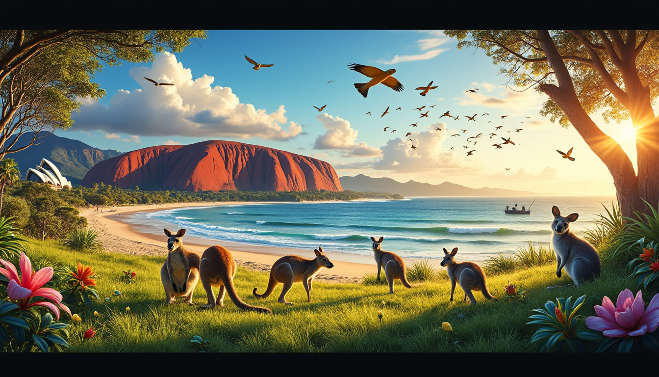 découvrez les merveilles cachées de l'australie ! partez à l'aventure à travers ses paysages époustouflants et ses points d'intérêt inspirants qui attendent d'être explorés. laissez-vous séduire par la richesse naturelle et culturelle de ce pays fascinant.